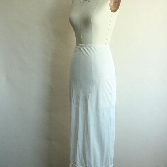 Vintage 1960s Half Slip, American Maid White Nylon, Size Petite - Picture 9 of 10
